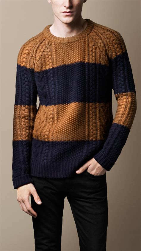 mens burberry knitwear